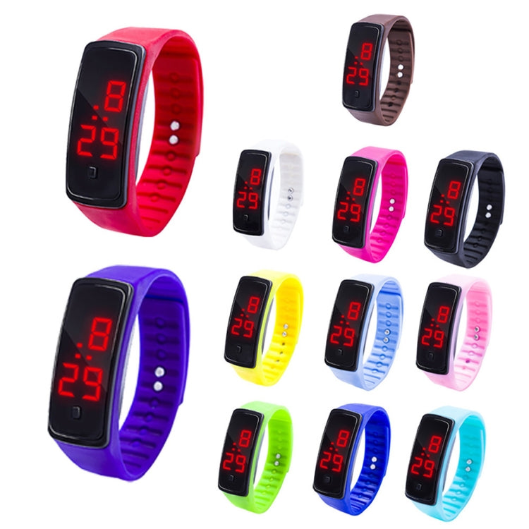 LED Digital Display Silicone Bracelet Children Electronic Watch(Green) - Silicone Strap Watches by PMC Jewellery | Online Shopping South Africa | PMC Jewellery | Buy Now Pay Later Mobicred