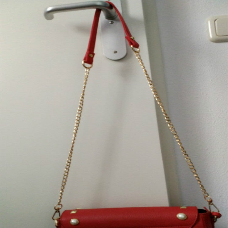 Women Bag PU Leather Chain Long Shoulder Strap Bag Accessories(Black) - Accessories by PMC TechLife | Online Shopping South Africa | PMC TechLife | Buy Now Pay Later Mobicred