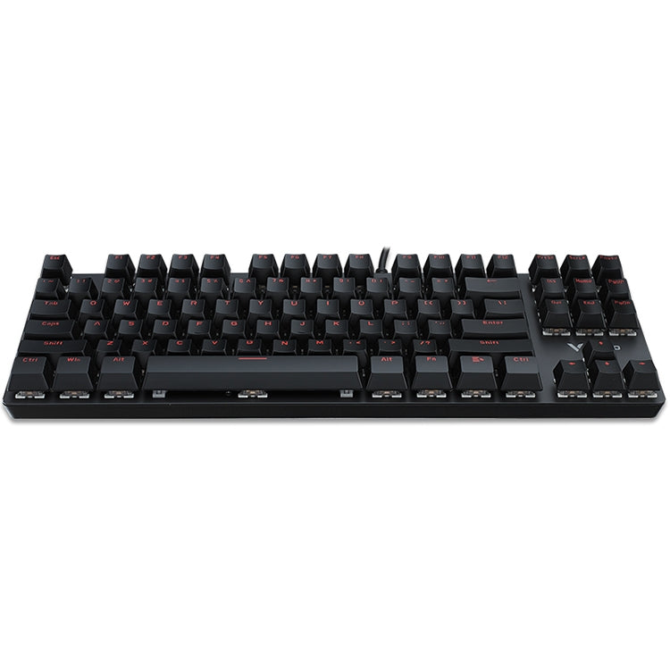 Rapoo V500 87-keys Alloy Edition Desktop Laptop Computer Game Esports Office Home Typing Metal Wired Mechanical Keyboard without Backlight,(Black Shaft) - Wired Keyboard by Rapoo | Online Shopping South Africa | PMC Jewellery | Buy Now Pay Later Mobicred