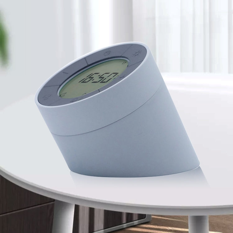 Simple Home Creative Multi-function Charging Stepless Dimming Alarm Clock Night Light(Gray) - Alarm Clocks by PMc TechLife | Online Shopping South Africa | PMc TechLife | Buy Now Pay Later Mobicred