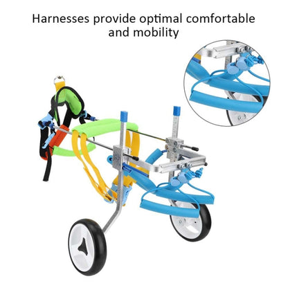 Pet Wheelchair Disabled Dog Old Dog Cat Assisted Walk Car Hind Leg Exercise Car For Dog/Cat Care, Size:XSLW - Training Aids by PMC Jewellery | Online Shopping South Africa | PMC Jewellery | Buy Now Pay Later Mobicred