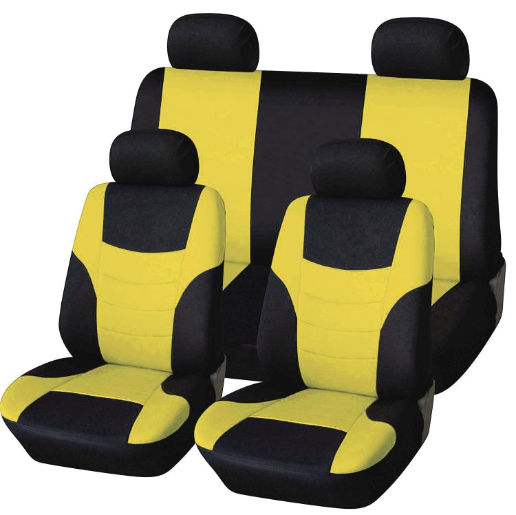 Universal Car Seat Cover Personality Stitching Automotive Chairs Protective Sleeve Cloth Automobile Seats Covers(Yellow) - Seat Accessories by PMC Jewellery | Online Shopping South Africa | PMC Jewellery | Buy Now Pay Later Mobicred