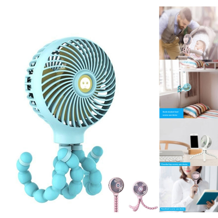 Octopus Deformed Cartoon Folding USB Rechargeable Mini Handheld Fan(White) - Electric Fans by PMC Jewellery | Online Shopping South Africa | PMC Jewellery | Buy Now Pay Later Mobicred