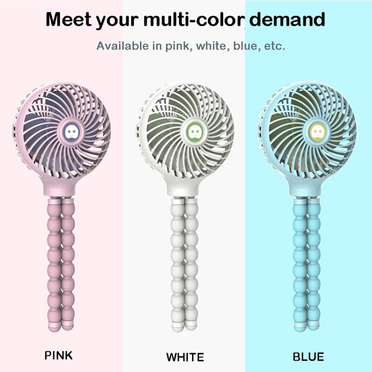 Octopus Deformed Cartoon Folding USB Rechargeable Mini Handheld Fan(White) - Electric Fans by PMC Jewellery | Online Shopping South Africa | PMC Jewellery | Buy Now Pay Later Mobicred