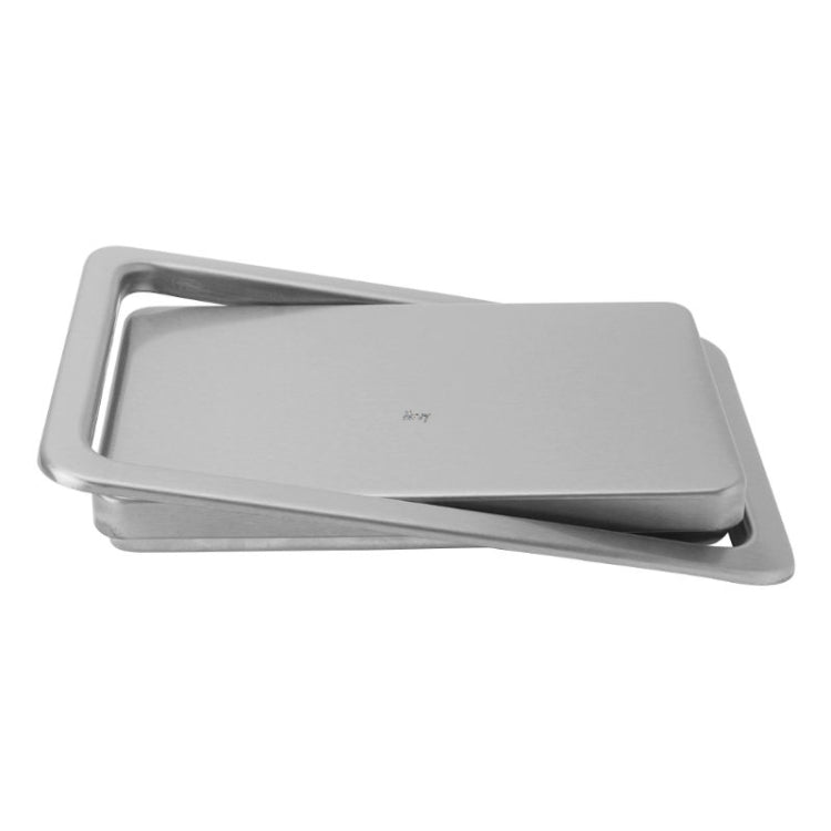 Embedded Type Stainless Steel Swing Cover Flip Kitchen Countertop Trash Can Lid  Cap, Size:Round Drawing 20cm Diameter(Silver) - free shipping - PMC TechLife - Order now!