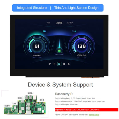 Waveshare 4.3 Inch DSI Display 800×480 Pixel IPS Display Panel, Style:Touch Display - LCD & LED Display Module by Waveshare | Online Shopping South Africa | PMC Jewellery | Buy Now Pay Later Mobicred