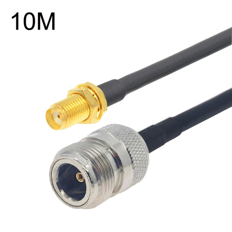 SMA Female to N Female RG58 Coaxial Adapter Cable, Cable Length:10m - Connectors by PMC Jewellery | Online Shopping South Africa | PMC Jewellery | Buy Now Pay Later Mobicred