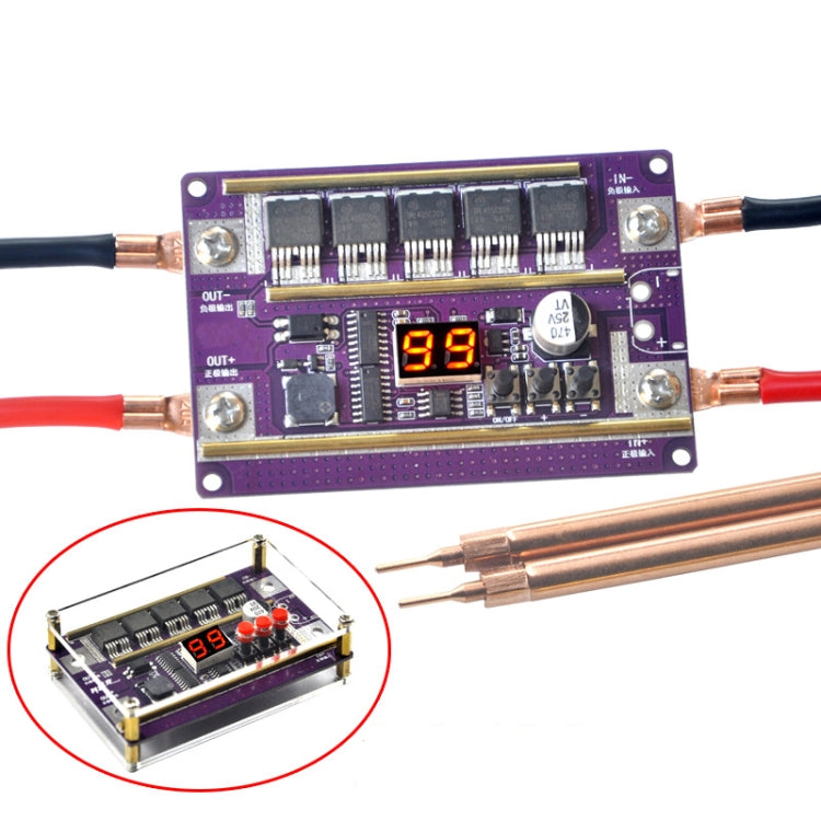 Lead-Acid Battery Version 12V Digital Display DIY Battery Spot Welding Machine Pen Control, Style:6 Square Pen With Case - Others by PMC TechLife | Online Shopping South Africa | PMC TechLife | Buy Now Pay Later Mobicred