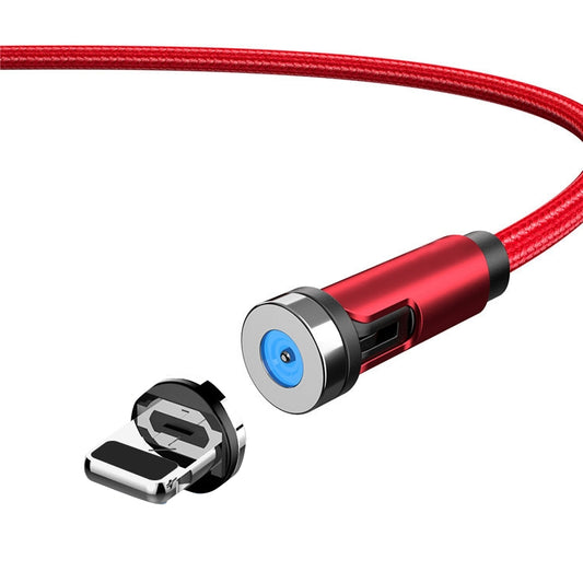 CC56 8Pin Magnetic Interface Dust Plug Rotating Data Charging Cable, Cbale Length: 2m(Red) - Charging Cable & Head by PMC Jewellery | Online Shopping South Africa | PMC Jewellery | Buy Now Pay Later Mobicred