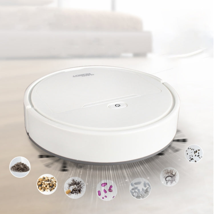 Multifunctional Smart Vacuum Cleaner Robot Automatic 3-In-1 Recharge Dry Wet Sweeping Vacuum Cleaner(White) - Robot Vacuum Cleaner by PMC Jewellery | Online Shopping South Africa | PMC Jewellery