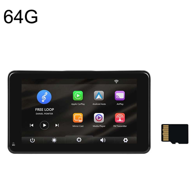 A3135 7 Inch HD Wired Smart Screen With Wireless CarPlay + Android Auto + Android With With 64G Memory Card - Car MP3 & MP4 & MP5 by PMC Jewellery | Online Shopping South Africa | PMC Jewellery | Buy Now Pay Later Mobicred