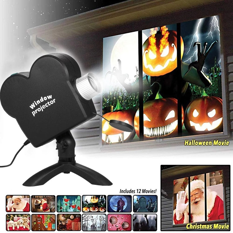 Christmas Halloween Laser Projector Mini Window Home Theater Projector, Plug Type:UK Plug - Mini Projector by PMC Jewellery | Online Shopping South Africa | PMC Jewellery | Buy Now Pay Later Mobicred