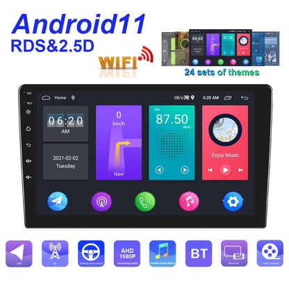 A2798 9 Inch Android WiFi 2+32G Central Control Large screen Universal Car Navigation Reversing Video Player, Style:Standard+4Lights Camera - Car MP3 & MP4 & MP5 by PMC Jewellery | Online Shopping South Africa | PMC Jewellery | Buy Now Pay Later Mobicred