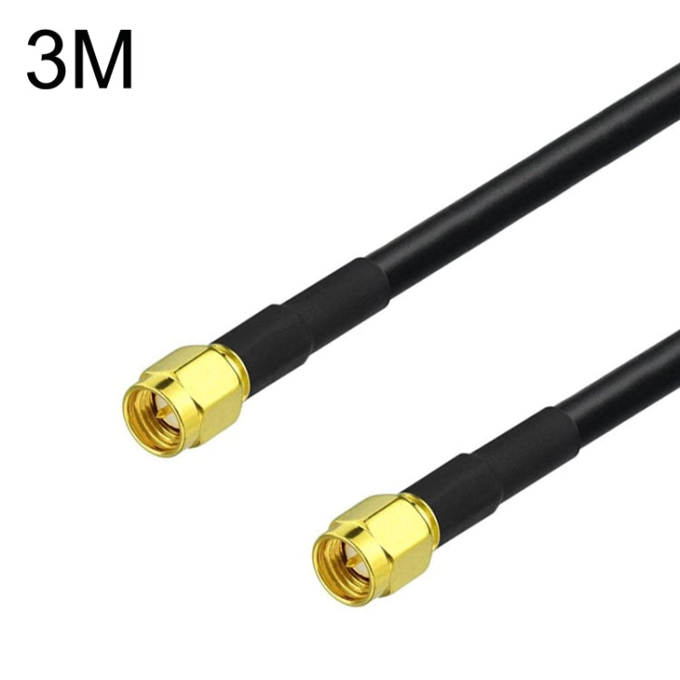 SMA Male To SMA Male RG58 Coaxial Adapter Cable, Cable Length:3m - Connectors by PMC Jewellery | Online Shopping South Africa | PMC Jewellery