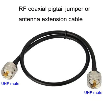 UHF Male To UHF Male RG58 Coaxial Adapter Cable, Cable Length:10m - Connectors by PMC Jewellery | Online Shopping South Africa | PMC Jewellery | Buy Now Pay Later Mobicred