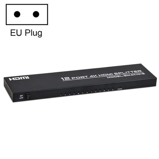 FJGEAR FJ-SM1012 1 In 12 Out 30HZ HDMI 4K HD Audio And Video Splitter, Plug Type:EU Plug - Splitter by FJGEAR | Online Shopping South Africa | PMC Jewellery | Buy Now Pay Later Mobicred