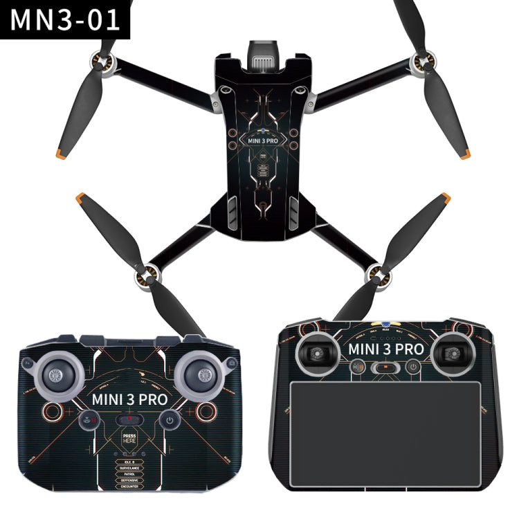 Full Surround Style Waterproof  Sticker For DJI Mini 3 Pro RC With Screen Version(Mn3-01) - Stickers by PMC Jewellery | Online Shopping South Africa | PMC Jewellery | Buy Now Pay Later Mobicred