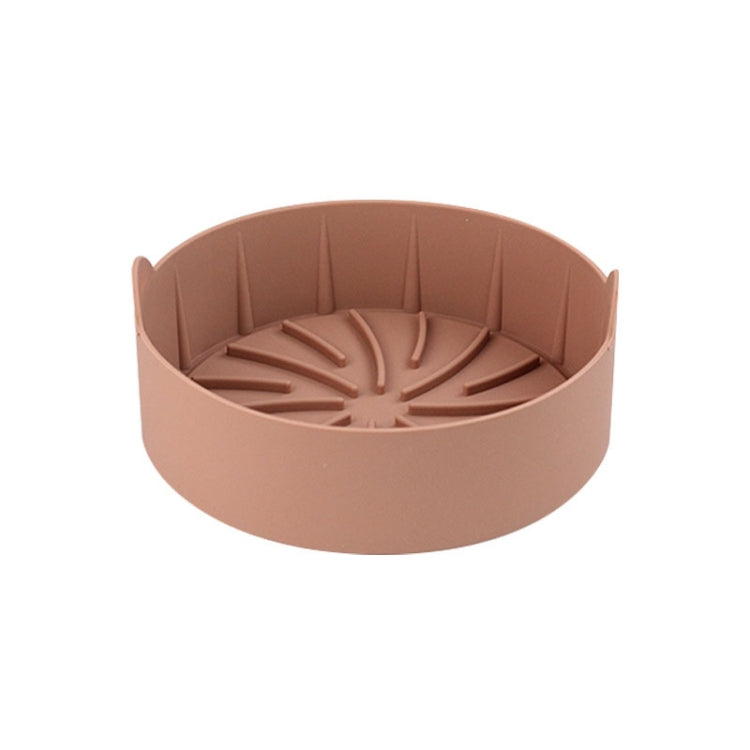 Air Fryer Silicone Grill Pan Accessories, Size: Round 22 cm(Coffee) - free shipping - PMc TechLife - Order now!