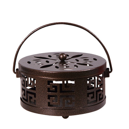 Creative Classical Fireproof Household Mosquito-Resistance Incense Tray Mosquito-repellent Incense Holder with Cover(Bronze) - Mosquito Coil Tray by PMC Jewellery | Online Shopping South Africa | PMC Jewellery | Buy Now Pay Later Mobicred