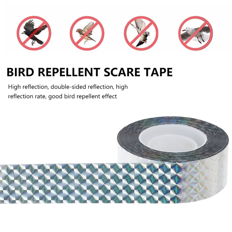 4.8 x 80m Double-sided Reflective Bird Repeller Ribbon Bird Chaser Garden Tool(Laser Floral) - Plant Support & Care by PMC Jewellery | Online Shopping South Africa | PMC Jewellery