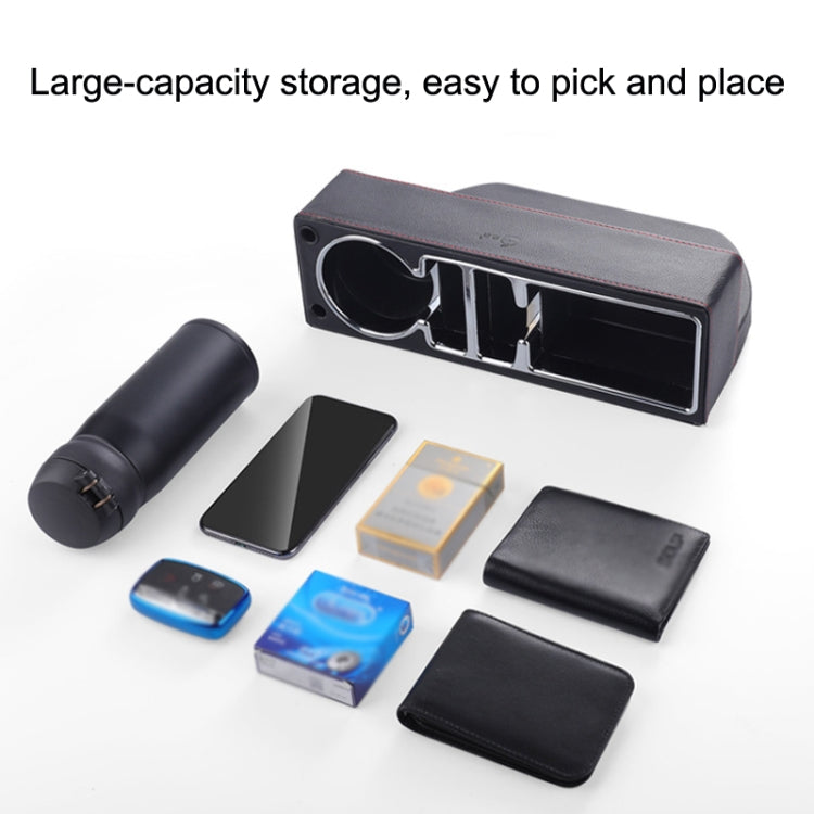 SUSISUN SNH010 Car Seat Gap Storage Box, Style:Positive Drive USB Charging(Brown) - Stowing Tidying by SUSISUN | Online Shopping South Africa | PMC Jewellery | Buy Now Pay Later Mobicred