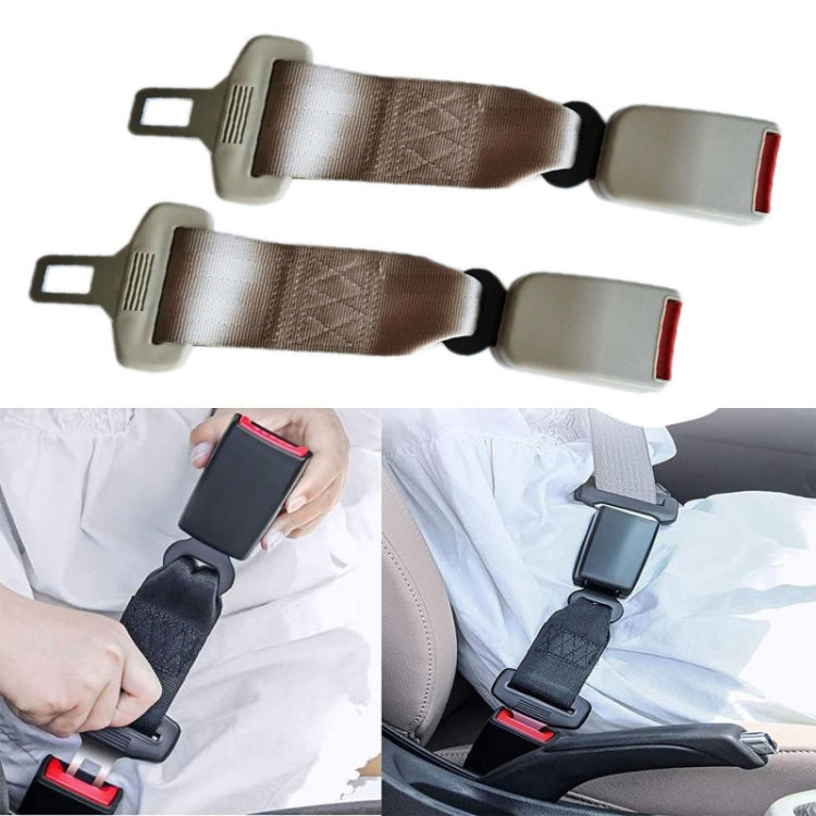 2 PCS Child And Pregnant Woman Car Seat Belt Extender, Length:26cm(Beige) - Seat Belts & Padding by PMC Jewellery | Online Shopping South Africa | PMC Jewellery | Buy Now Pay Later Mobicred