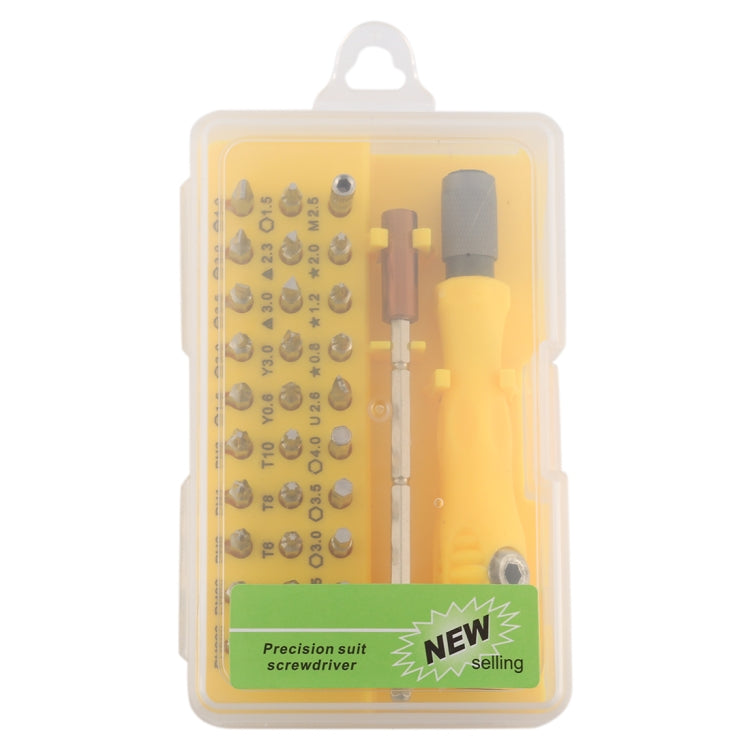 32-in-1 CRV Steel Mobile Phone Disassembly Repair Tool Multi-function Combination Screwdriver Set(Yellow) - free shipping - PMC TechLife - Order now!