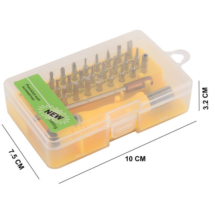 32-in-1 CRV Steel Mobile Phone Disassembly Repair Tool Multi-function Combination Screwdriver Set(Yellow) - free shipping - PMC TechLife - Order now!