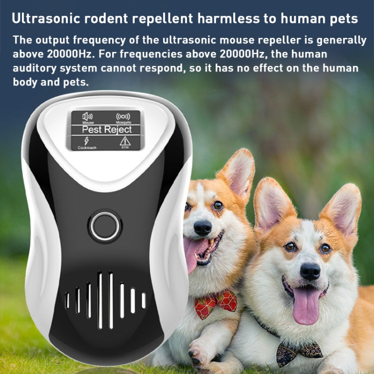 Ultrasonic Multifunctional Mouse Repeller Energy-Saving Silent Insect Repeller, Plug Type:UK Plug(Black White) - Repellents by PMC TechLife | Online Shopping South Africa | PMC TechLife | Buy Now Pay Later Mobicred