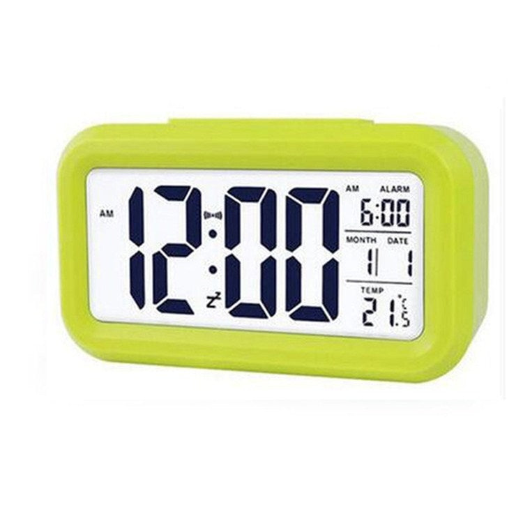 Temperature Type Lazy Snooze Alarm Mute Backlit Electronic Clock(Green) - free shipping - PMC TechLife - Order now!