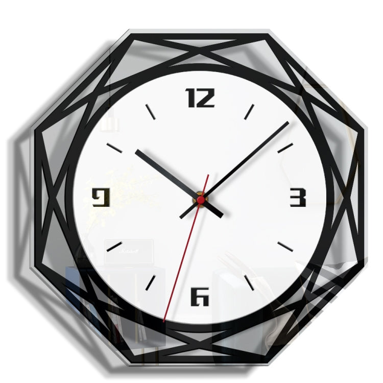 Home Decoration Acrylic Wall Clock Creative Transparent Clock(Black) - Wall Clock by PMc TechLife | Online Shopping South Africa | PMc TechLife | Buy Now Pay Later Mobicred