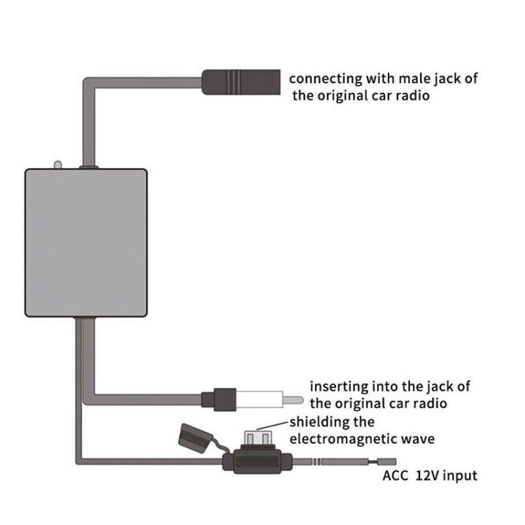 CHE YOULE ANT-208 Radio Amplifier Car Radio Antenna Amplifier - Aerials by PMC Jewellery | Online Shopping South Africa | PMC Jewellery | Buy Now Pay Later Mobicred