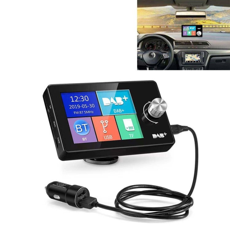 2.8 inch Car DAB+Digital Broadcasting Colorful Screen Receiver FM Forwarding AUX Output - Bluetooth Car Kits by PMC Jewellery | Online Shopping South Africa | PMC Jewellery | Buy Now Pay Later Mobicred