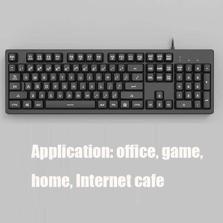 Ajazz DKS100 104 Keys Office Luminous Game Tea Axis Mechanical Keyboard, Cable Length: 1.5m(Black) - Wired Keyboard by Ajazz | Online Shopping South Africa | PMC Jewellery | Buy Now Pay Later Mobicred