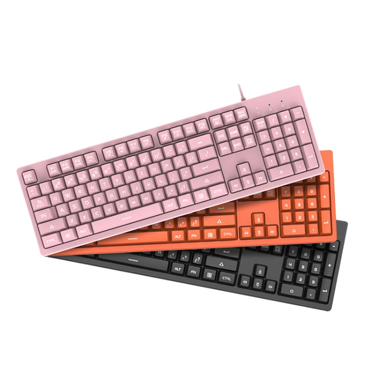 Ajazz DKS100 104 Keys Office Luminous Game Tea Axis Mechanical Keyboard, Cable Length: 1.5m(Cherry Blossom Powder) - Wired Keyboard by Ajazz | Online Shopping South Africa | PMC Jewellery | Buy Now Pay Later Mobicred