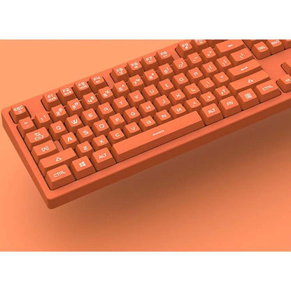 Ajazz DKS100 104 Keys Office Luminous Game Tea Axis Mechanical Keyboard, Cable Length: 1.5m(Orange) - Wired Keyboard by Ajazz | Online Shopping South Africa | PMC Jewellery | Buy Now Pay Later Mobicred