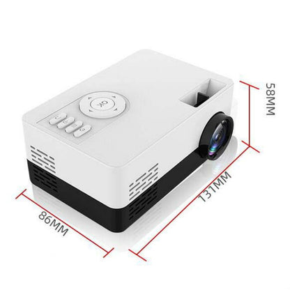 S261/J16 Home Mini HD 1080P Portable LED Projector, Support TF Card / AV / U Disk, Plug Specification:EU Plug(Blue White) - Mini Projector by PMC Jewellery | Online Shopping South Africa | PMC Jewellery | Buy Now Pay Later Mobicred