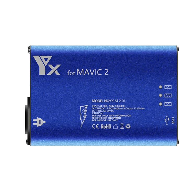 YX For DJI MAVIC 2  Aluminum Alloy Charger with Switch, Plug Type:US Plug - free shipping - PMC TechLife - Order now!