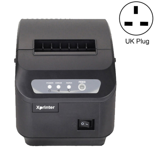 Xprinter XP-Q200II Thermal Small Receipt Printer Catering And Kitchen Receipt Printer 80mm Cutter, Interface Type:USB COM Interface(UK Plug) - Printer by Xprinter | Online Shopping South Africa | PMC Jewellery | Buy Now Pay Later Mobicred