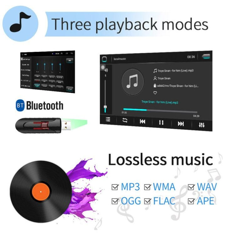 Universal Machine Android Smart Navigation Car Navigation DVD Reversing Video Integrated Machine, Size:10inch 2+16G, Specification:Standard - Car DVD by PMC TechLife | Online Shopping South Africa | PMC TechLife | Buy Now Pay Later Mobicred