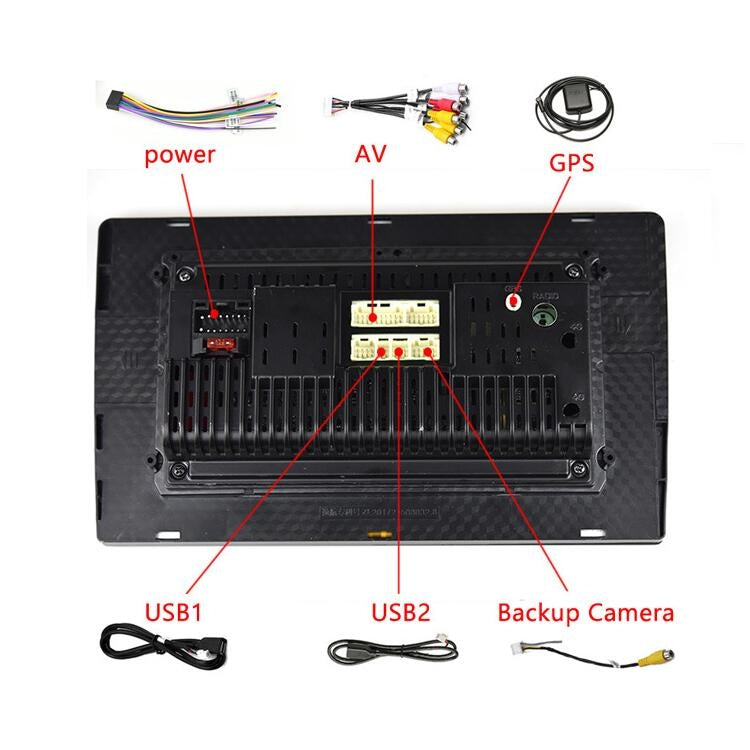 Universal Machine Android Smart Navigation Car Navigation DVD Reversing Video Integrated Machine, Size:9inch 2+16G, Specification:Standard+12 Lights Camera - free shipping - PMC TechLife - Order now!