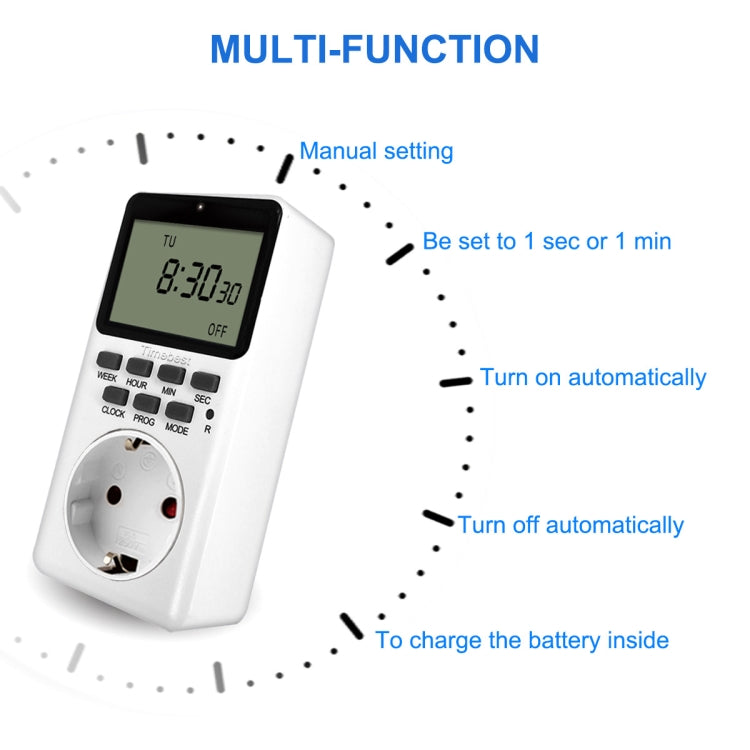 Charging Smart Switch Timing Socket(EU Plug -230V 50Hz 16A) - Smart Socket by PMC Jewellery | Online Shopping South Africa | PMC Jewellery | Buy Now Pay Later Mobicred