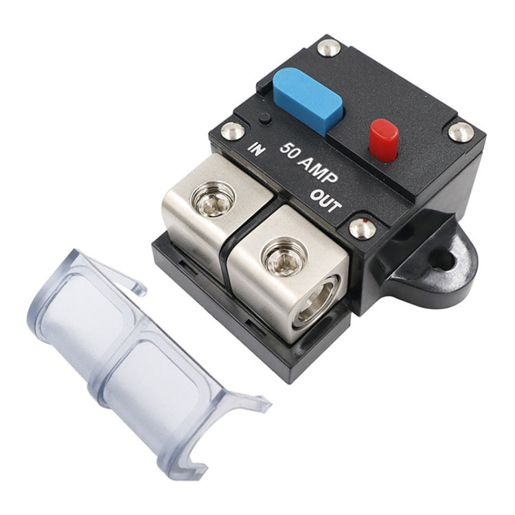 50A Auto Circuit Breaker Car Audio Fuse Holder Power Insurance Automatic Switch(Blue) - Fuse by PMC Jewellery | Online Shopping South Africa | PMC Jewellery | Buy Now Pay Later Mobicred