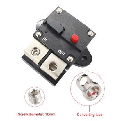 60A Auto Circuit Breaker Car Audio Fuse Holder Power Insurance Automatic Switch(Black) - Fuse by PMC Jewellery | Online Shopping South Africa | PMC Jewellery | Buy Now Pay Later Mobicred