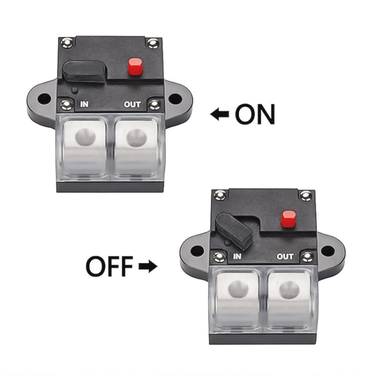 80A Auto Circuit Breaker Car Audio Fuse Holder Power Insurance Automatic Switch(Black) - Fuse by PMC Jewellery | Online Shopping South Africa | PMC Jewellery | Buy Now Pay Later Mobicred