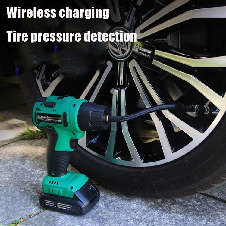 SUITU High-pressure Handheld Smart Digital Display Car Portable Wireless Tire Inflator(Green) - Inflatable Pump by SUITU | Online Shopping South Africa | PMC TechLife