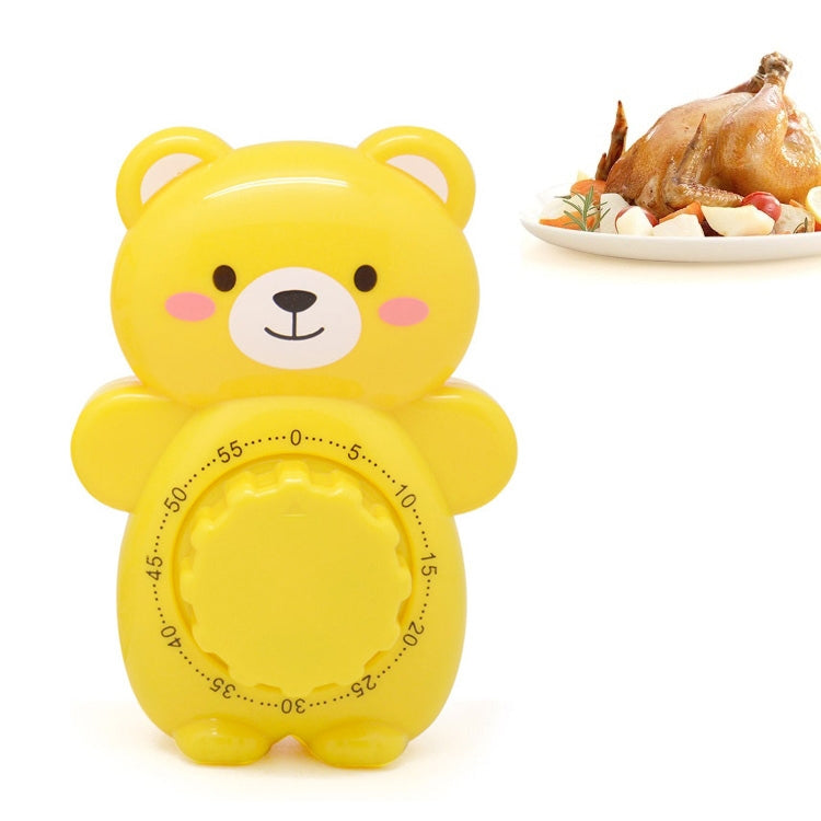 Cartoon Bear Timer Kitchen Gadget Mechanical Timer(Yellow) - Digital Countdown by PMC Jewellery | Online Shopping South Africa | PMC Jewellery | Buy Now Pay Later Mobicred