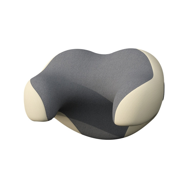 U-shaped Car Headrest Car Memory Foam Neck Pillow(Apricot Grey) - Seat Accessories by PMC Jewellery | Online Shopping South Africa | PMC Jewellery | Buy Now Pay Later Mobicred