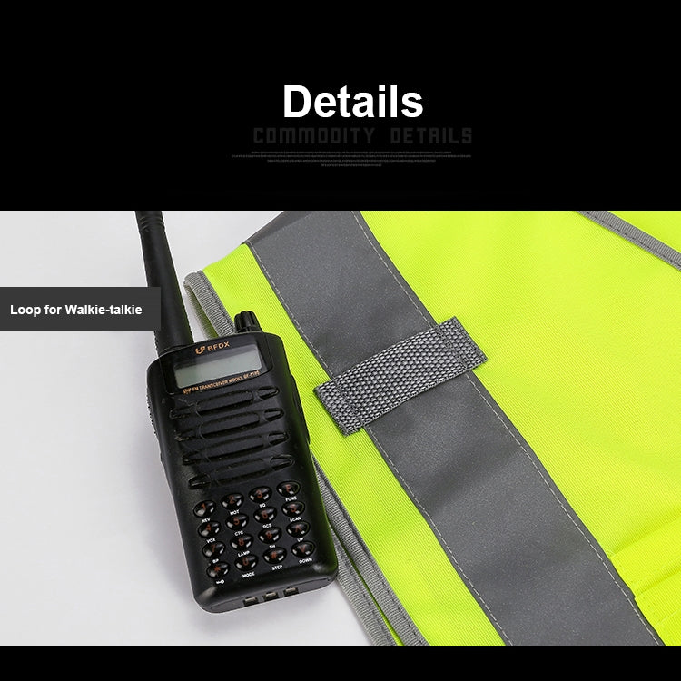 Multi-pockets Safety Vest Reflective Workwear Clothing, Size:L-Chest 118cm(Yellow) - free shipping - PMC Jewellery - Order now!