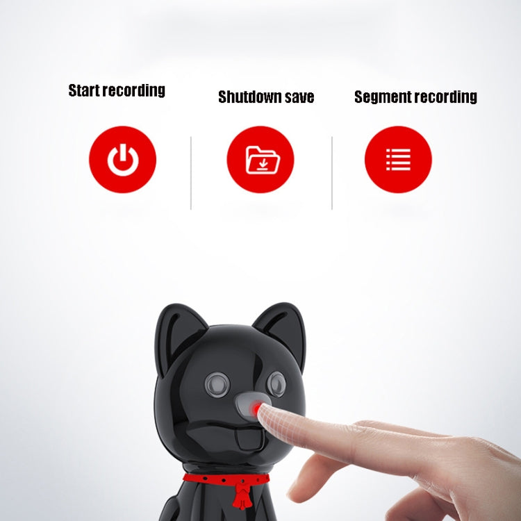 E300 Cute Pet High-Definition Noise Reduction Smart Voice Recorder MP3 Player, Capacity: 32GB(Black) - Recording Pen by PMC Jewellery | Online Shopping South Africa | PMC Jewellery | Buy Now Pay Later Mobicred